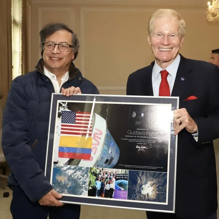 Tras su visita a la Argentina, Bill Nelson, administrador de la NASA, se reunió en Colombia con el presidente Gustavo Petro.