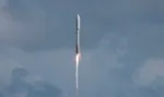 A United Launch Alliance Atlas V rocket lifts off carrying Amazon's two prototype relay stations for a space-based internet service it calls Project Kuiper, from the Cape Canaveral Space Force Station in Cape Canaveral, Florida, U.S., October 6, 2023. The launch is the first to test Amazon's internet satellites in space before deploying some 3,200 more. REUTERS/Joe Skipper