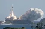 FILE PHOTO: H-IIA rocket carrying the national space agency's moon lander is launched at Tanegashima Space Center on the southwestern island of Tanegashima, Japan in this photo taken by Kyodo on September 7, 2023. Mandatory credit Kyodo/via REUTERS/File Photo