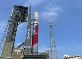 Cohete Vulcan Centauri, de la compañía . Crédito: ULA. Falcon 9 lanzamiento rival