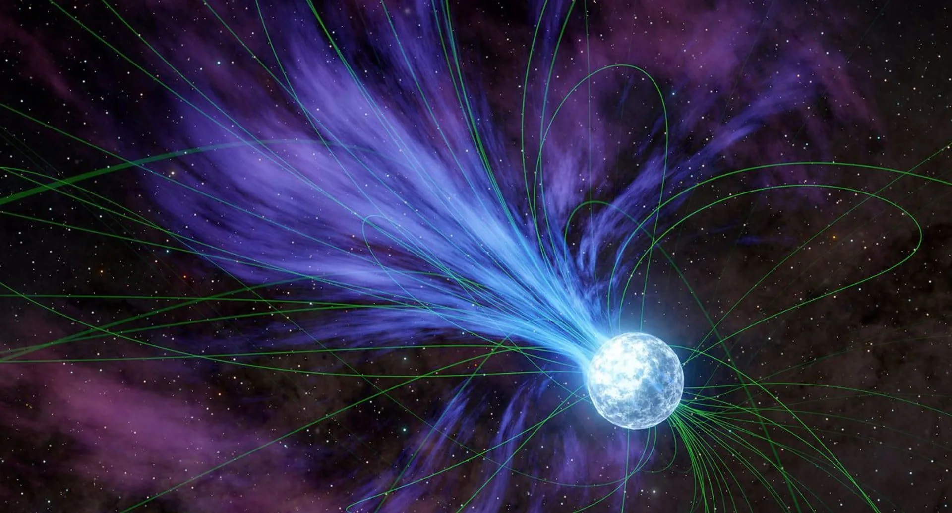 14/02/2024 En una eyección que habría provocado que su rotación se desacelerara, en el concepto de este artista se representa un magnetar perdiendo material en el espacio..

Dos telescopios de rayos X de la NASA han observado un misterioso estallido de ondas de radio, conocido como FRB por sus siglas en inglés, apenas unos minutos antes y después de que ocurriera.

POLITICA INVESTIGACIÓN Y TECNOLOGÍA
NASA/JPL-CALTECH