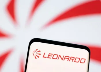 Leonardo logo is seen displayed in this illustration taken, May 3, 2022. REUTERS/Dado Ruvic/Illustration