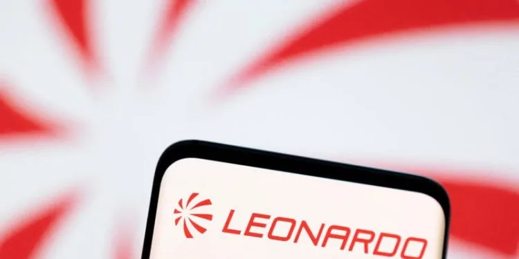 Leonardo logo is seen displayed in this illustration taken, May 3, 2022. REUTERS/Dado Ruvic/Illustration