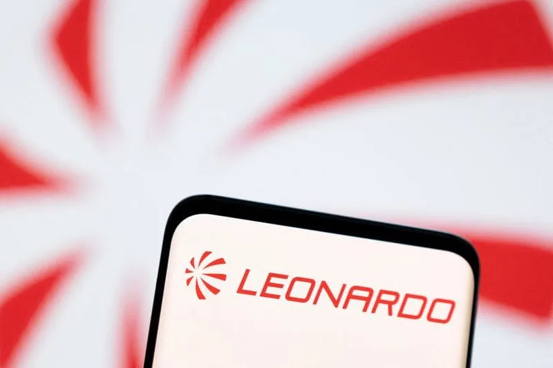 Leonardo logo is seen displayed in this illustration taken, May 3, 2022. REUTERS/Dado Ruvic/Illustration