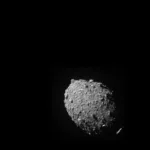 FILE PHOTO: Asteroid moonlet Dimorphos as seen by the DART spacecraft 11 seconds before impact in this image taken by DART’s on board DRACO imager from a distance of 68 kilometers, and released September 26, 2022. NASA/Johns Hopkins APL/Handout via REUTERS