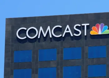 The Comcast NBC logo is shown on a building in Los Angeles, California, U.S. June 13, 2018.        REUTERS/Mike Blake