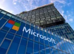 Bucharest, Romania - November 27, 2019: View of Microsoft Romania headquarters in City Gate Towers situated in Free Press Square, in Bucharest, Romania.