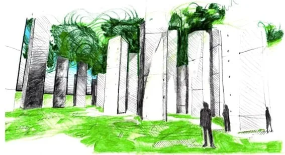 Proyecto para sepulat residuos nucleares propuesto por los arquitectos de “Les Nouveaux Voisins”.
