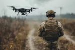 Dron militar guerra