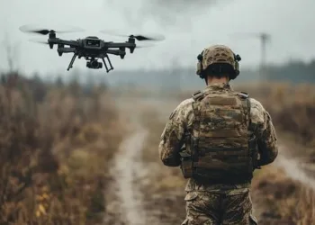 Dron militar guerra