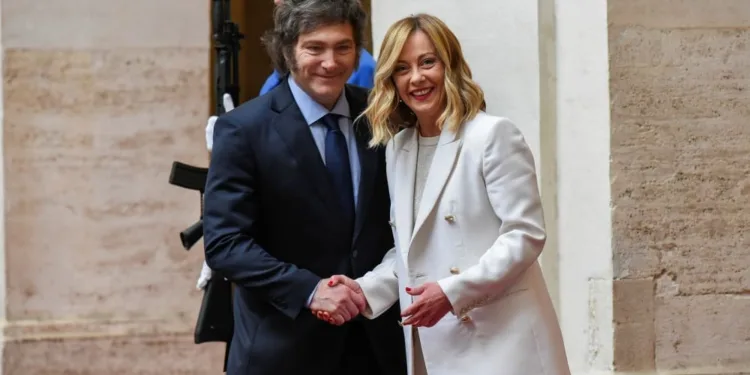 Meloni Milei Italia Argentina