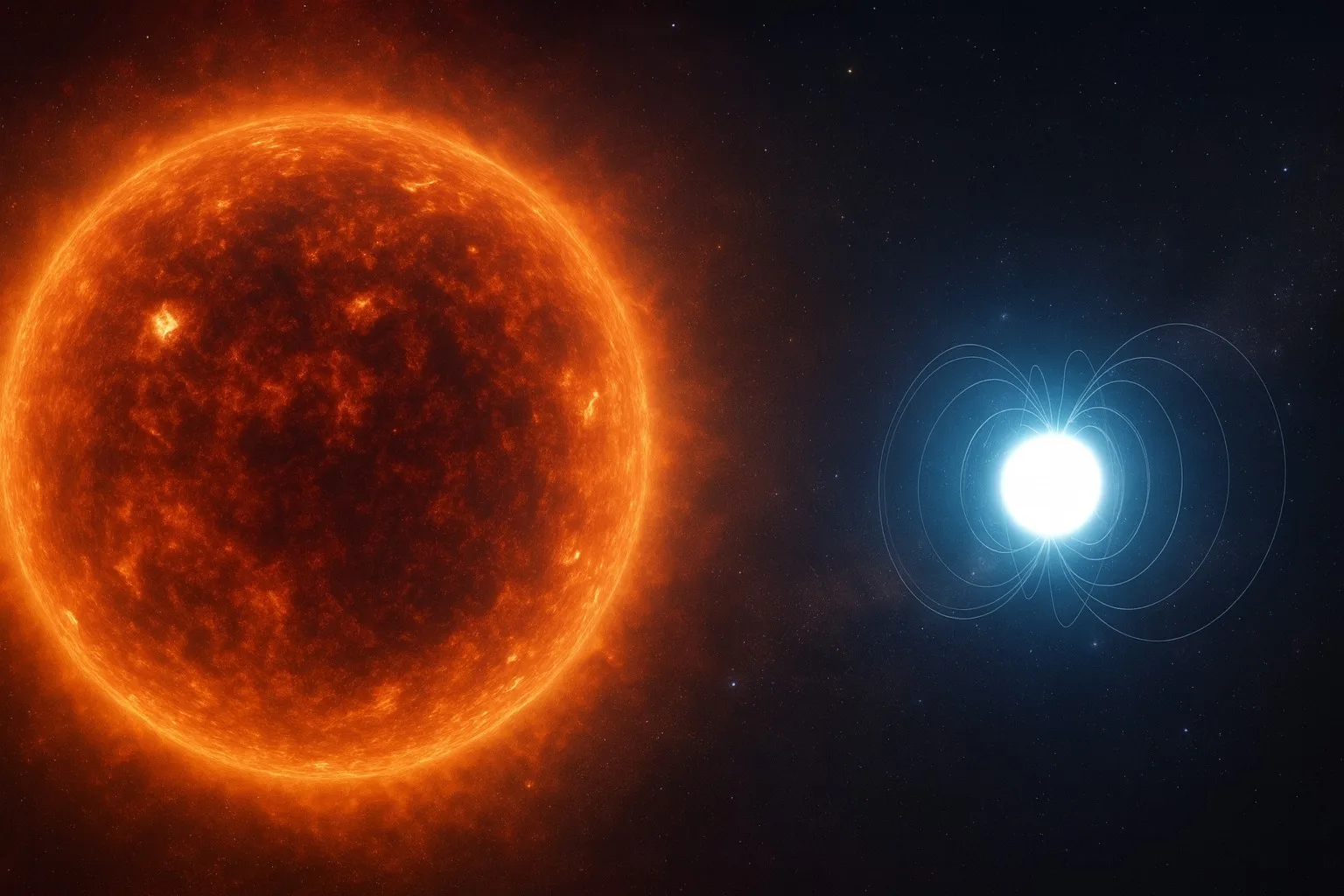gigante roja y estrella de neutrones