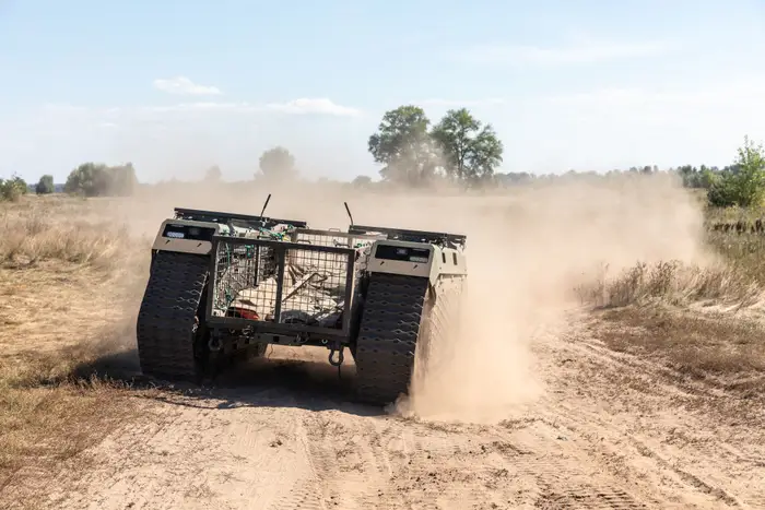Robot terrestre Ucrania Rusia