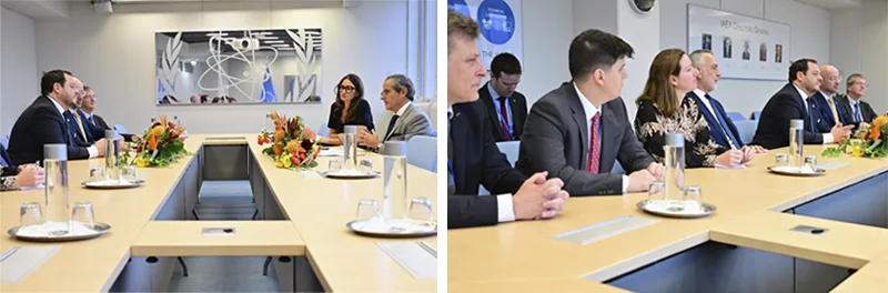 Reunión bilateral del equipo de la ARN con Rafael Grossi, director de la OIEA.