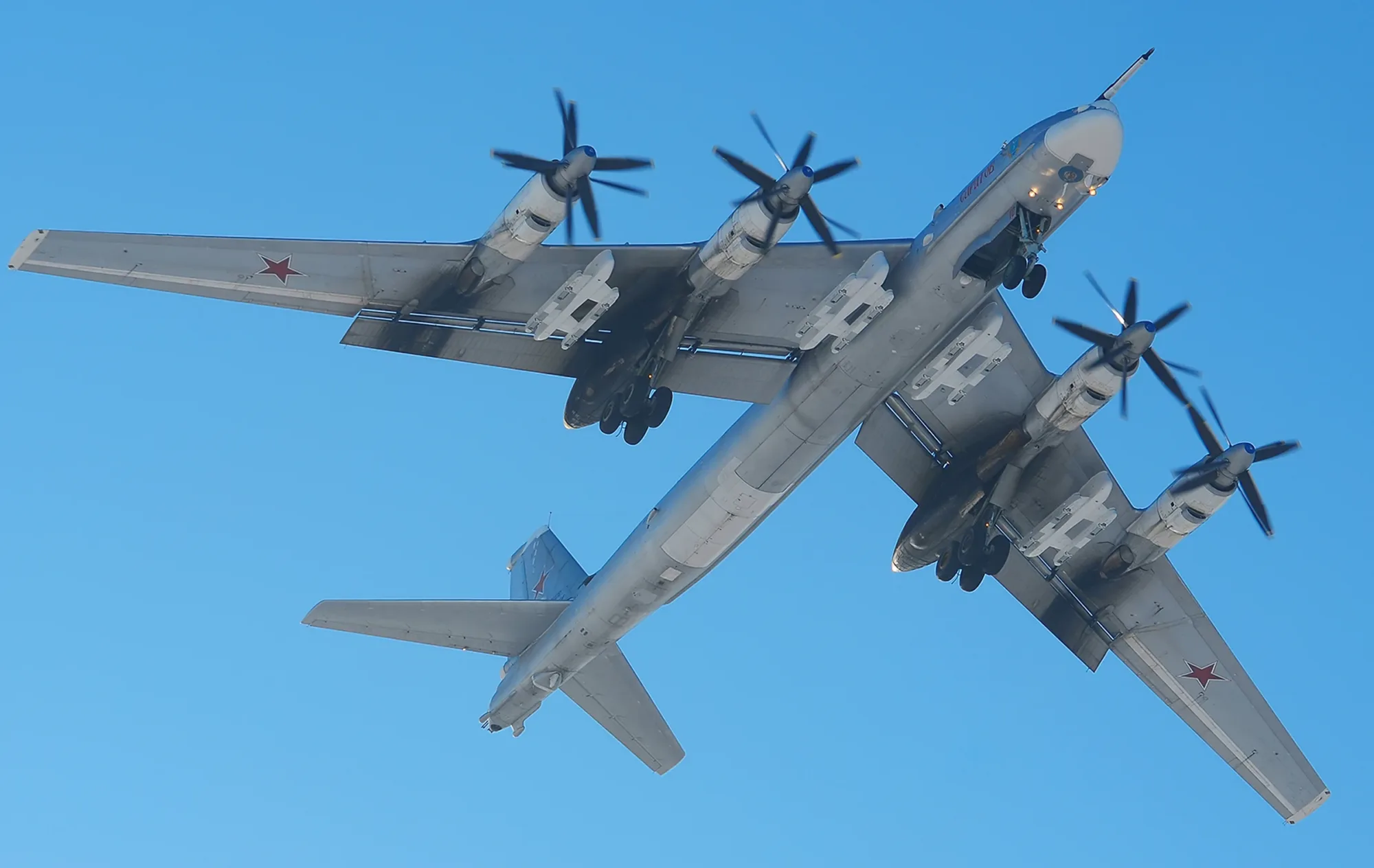 Avión bombardero Tu-95.