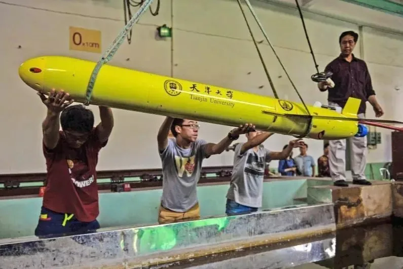 Modelo de planeador de aguas profundas Haiyan, desarrollado por la Tianjin University.