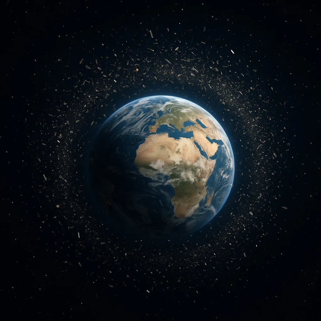 Tierra basura espacial