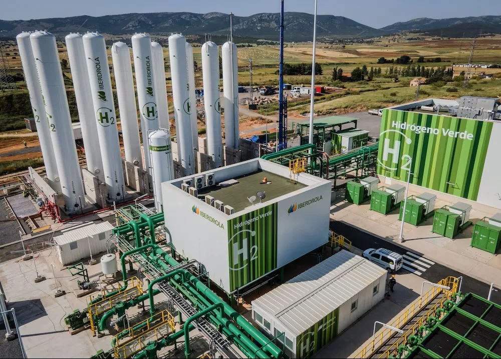 Planta de hidrógeno verde de Iberdrola, uno de los complejos de electrólisis más avanzados de Europa.