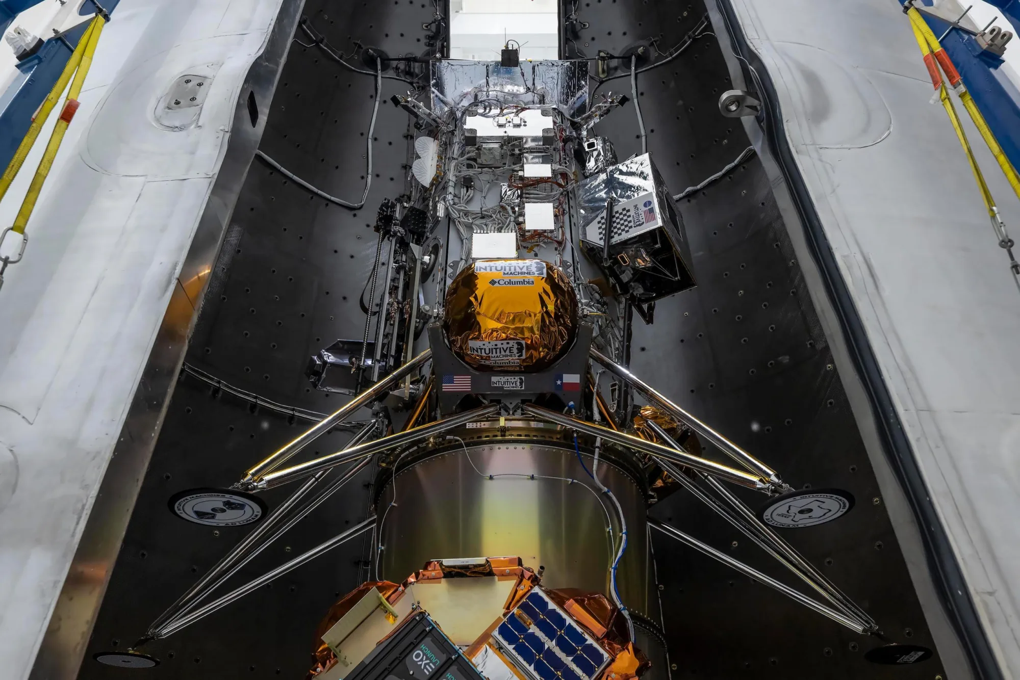 Módulo lunar Athena, parte de la misión IM-2 de Intuitive Machines.