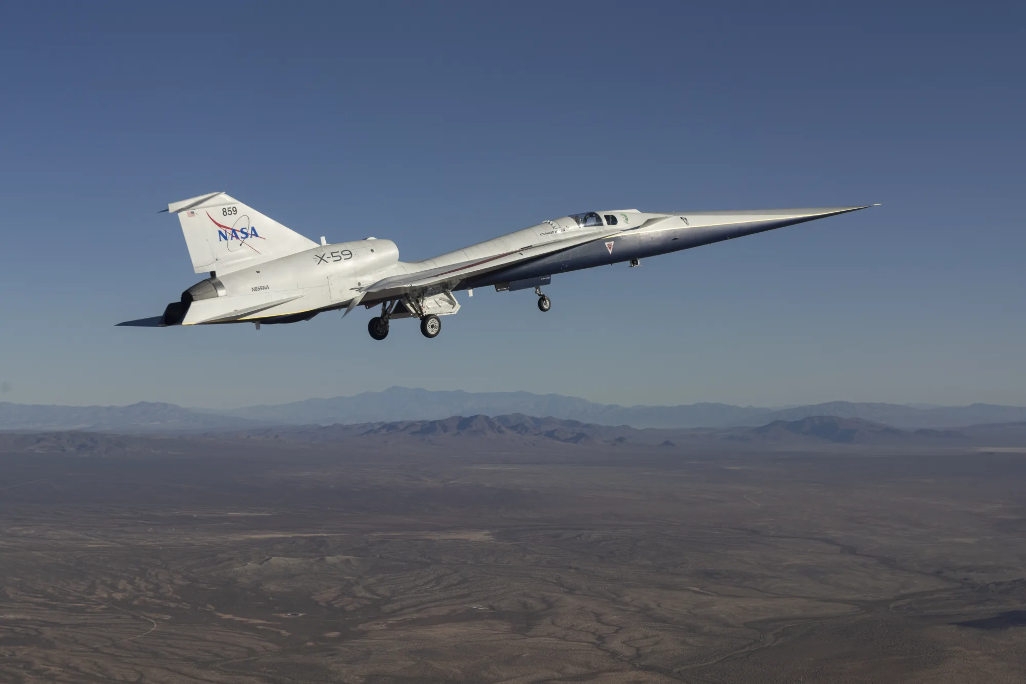 NASA’s X-59 Lifts Off for First Fli