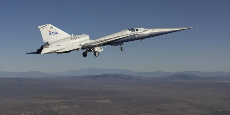 NASA’s X-59 Lifts Off for First Fli