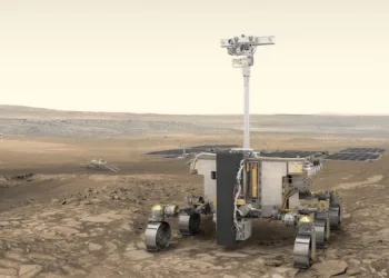 Rosalind Franklin rover ExoMars Mars ESA artist illustration
