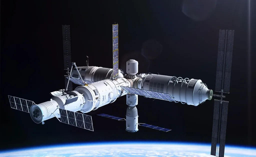 Estación espacial china Tiangong.