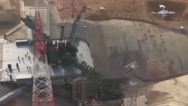 Plataforma 31 del Cosmódromo de Baikonur, dañada.