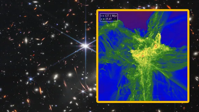 Estrellas antiguas con una masa de hasta 10.000 veces la del Sol podrían ser la fuente de algunos de los primeros agujeros negros del universo.