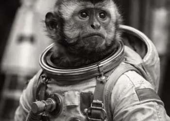 Mono Juan, el primer astronauta argentino