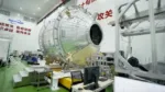 Qingzhou nave china de reabastecimiento para la estación Tiangong.