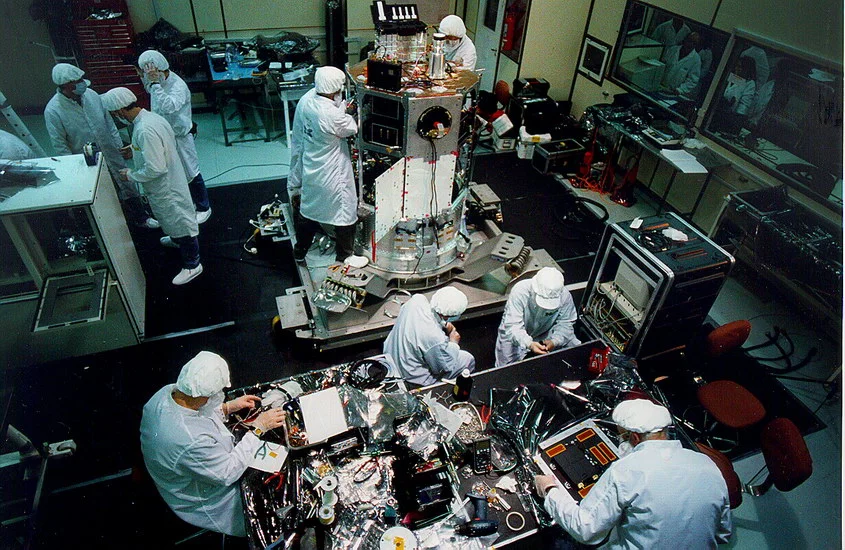 SAC-C satélite argentino en integración CONAE INVAP