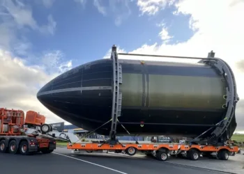 Parte del cohete Neutron de RocketLab