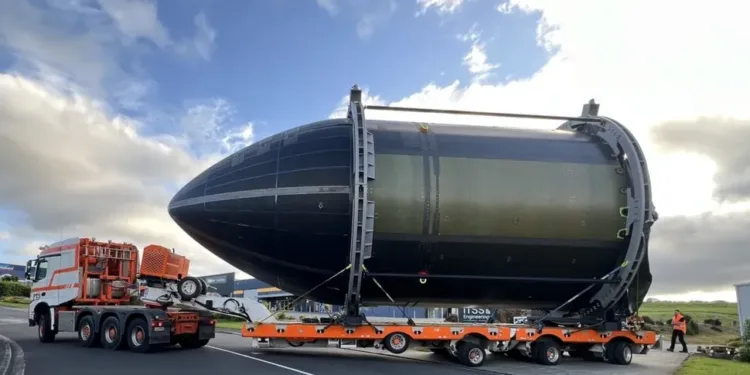 Parte del cohete Neutron de RocketLab