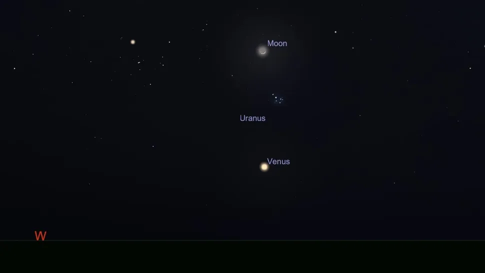 La conjunción de la Luna, Venus y las Pléyades será el 19 de abril.