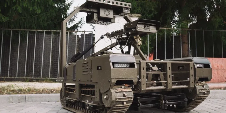 UGV Droid TW-7.62. Noviembre 2025. Créditos de la foto: DevDroid