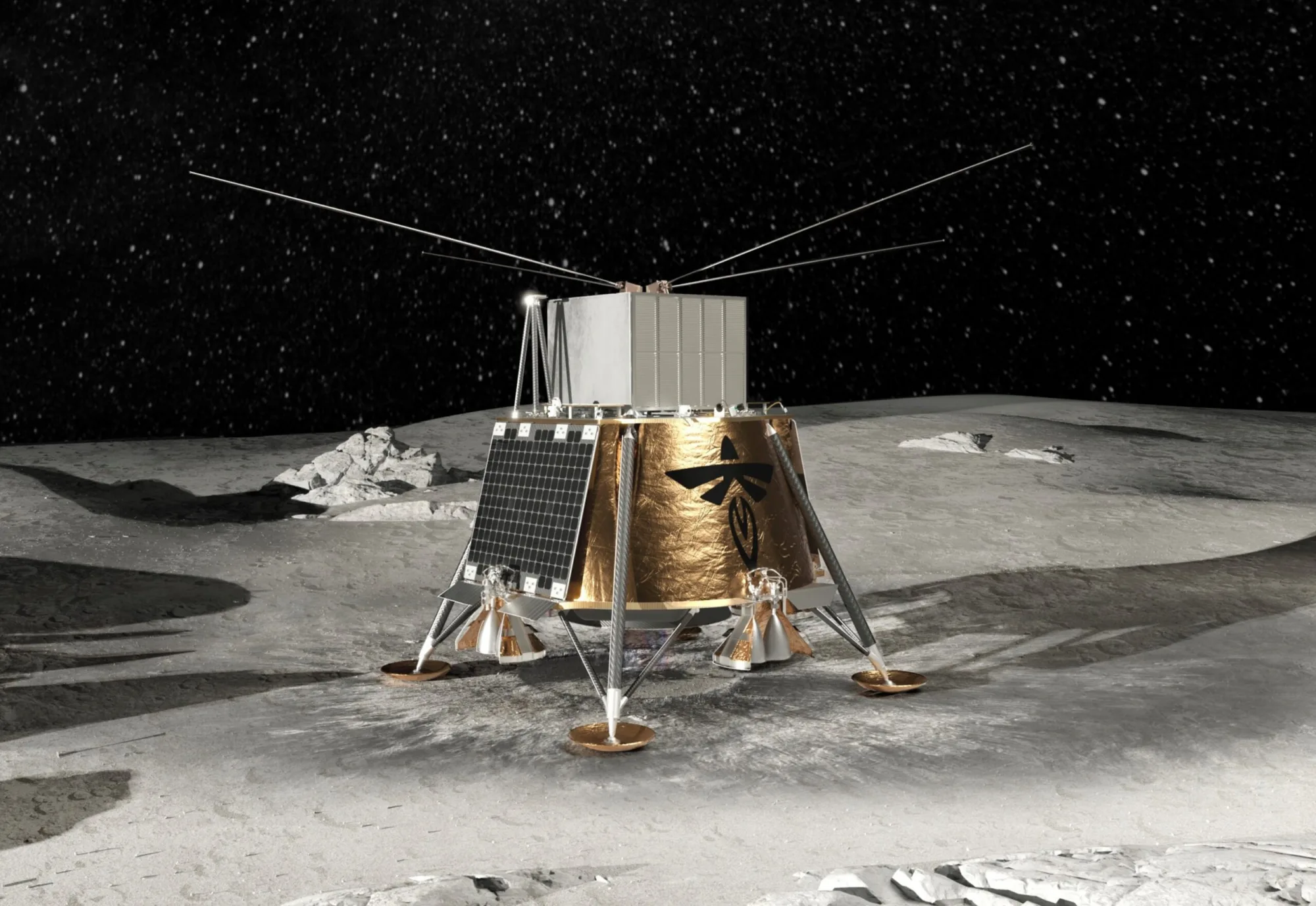 Firefly Aerospace intentará un descenso en la cara oculta de la Luna con su módulo Blue Ghost M2.
