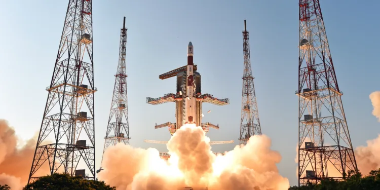 PSLV, cohete de la ISRO.