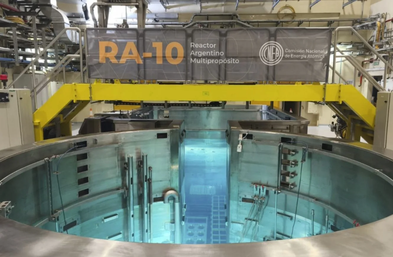 Reactor multipropósito RA-10 Ezeiza. Crédito CNEA