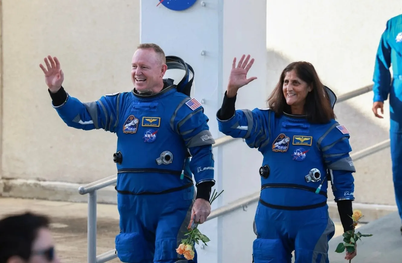Sunni Williams y Butch Wilmore en el marco de la misión Boeing Starliner.