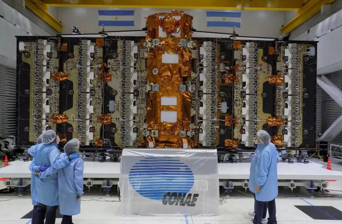 Satélite SAOCOM, desarrollado por INVAP para la CONAE.