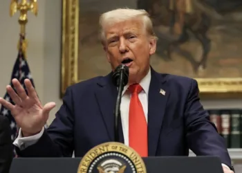 Donald Trump, presidente de Estados Unidos, en una actividad en la Casa Blanca. Rusia afirma que su gobierno no quiso discutir una prórroga del New START, que vence hoy. Trump recortes NASA