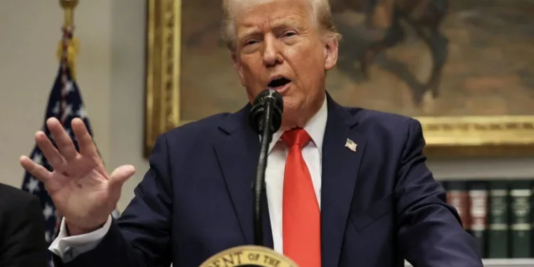 Donald Trump, presidente de Estados Unidos, en una actividad en la Casa Blanca. Rusia afirma que su gobierno no quiso discutir una prórroga del New START, que vence hoy.