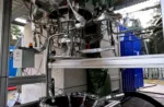 El motor Greta listo para las pruebas de encendido en un nuevo banco de pruebas móvil en Trauen, Alemania.