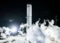 Imagen del Super Heavy V3. Crédito: SpaceX. vuelo 12 Starship V3