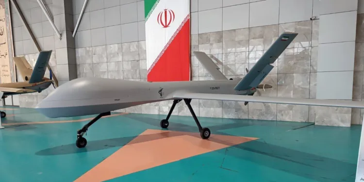 Dron Shahed 129 de Irán. Crédito: archivo