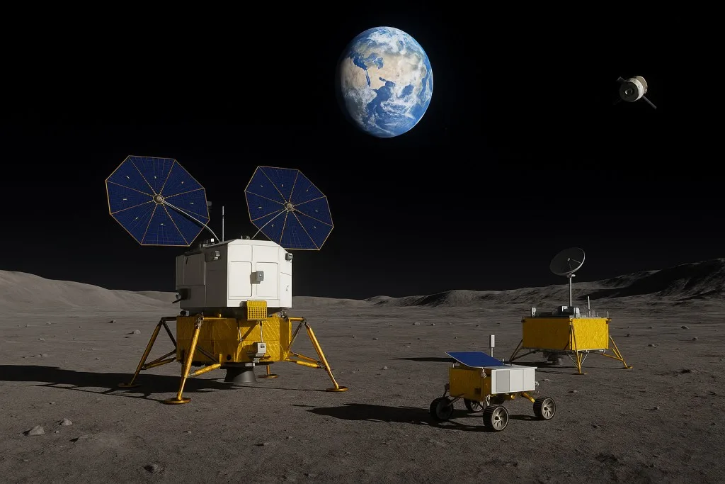 China prepara el lanzamiento de la sonda Chang’e-7 para buscar agua en el polo sur de la Luna.