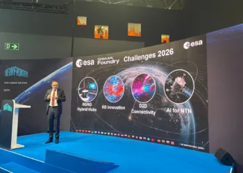 La ESA anunción un financiamiento de 100 millones de euros para la convergencia satélite-móvil en Mobile World Congress (MWC) 2026 en Barcelona.