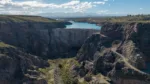 Obras del complejo hidroeléctrico sobre el río Santa Cruz, en la Patagonia argentina. El proyecto incluye las represas Néstor Kirchner y Jorge Cepernic, destinadas a ampliar la generación eléctrica del país.