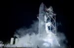 Imagen del megacohete Starship V3 de SpaceX. Crédito: SpaceX.
